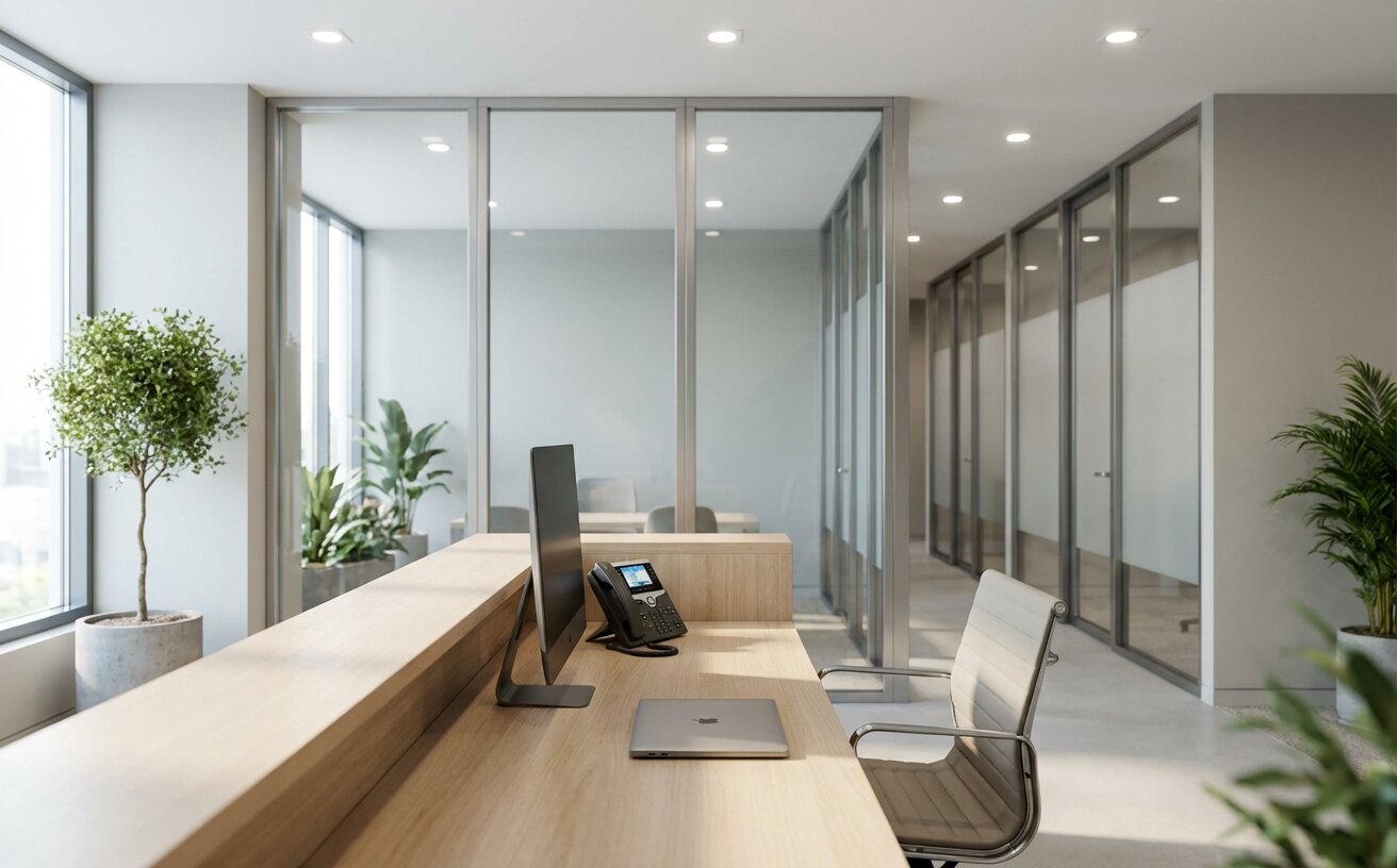 Modern law firm reception