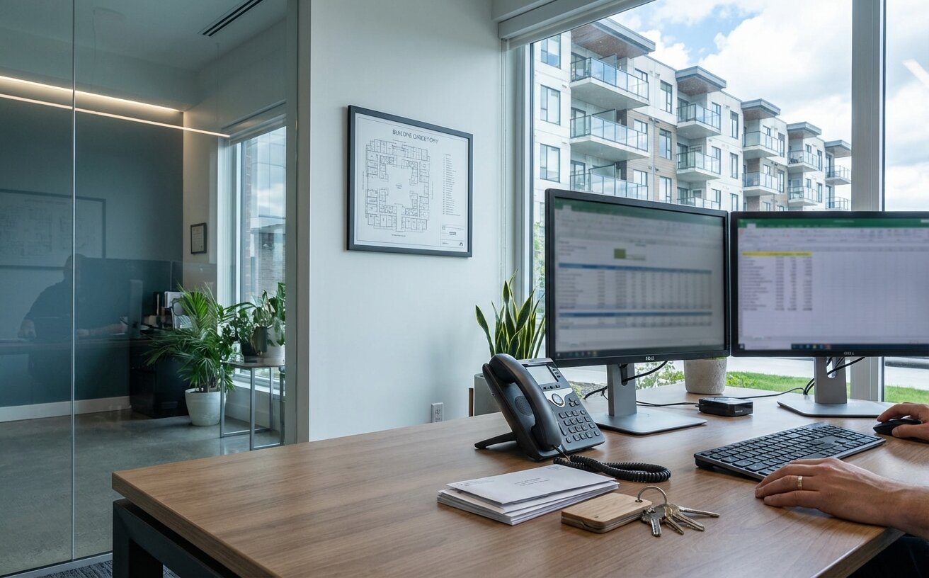 Modern property management office