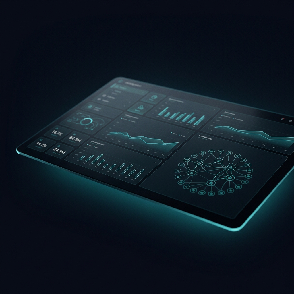 Unified operations dashboard for portfolio companies — KPIs, charts, and a portfolio network on one surface