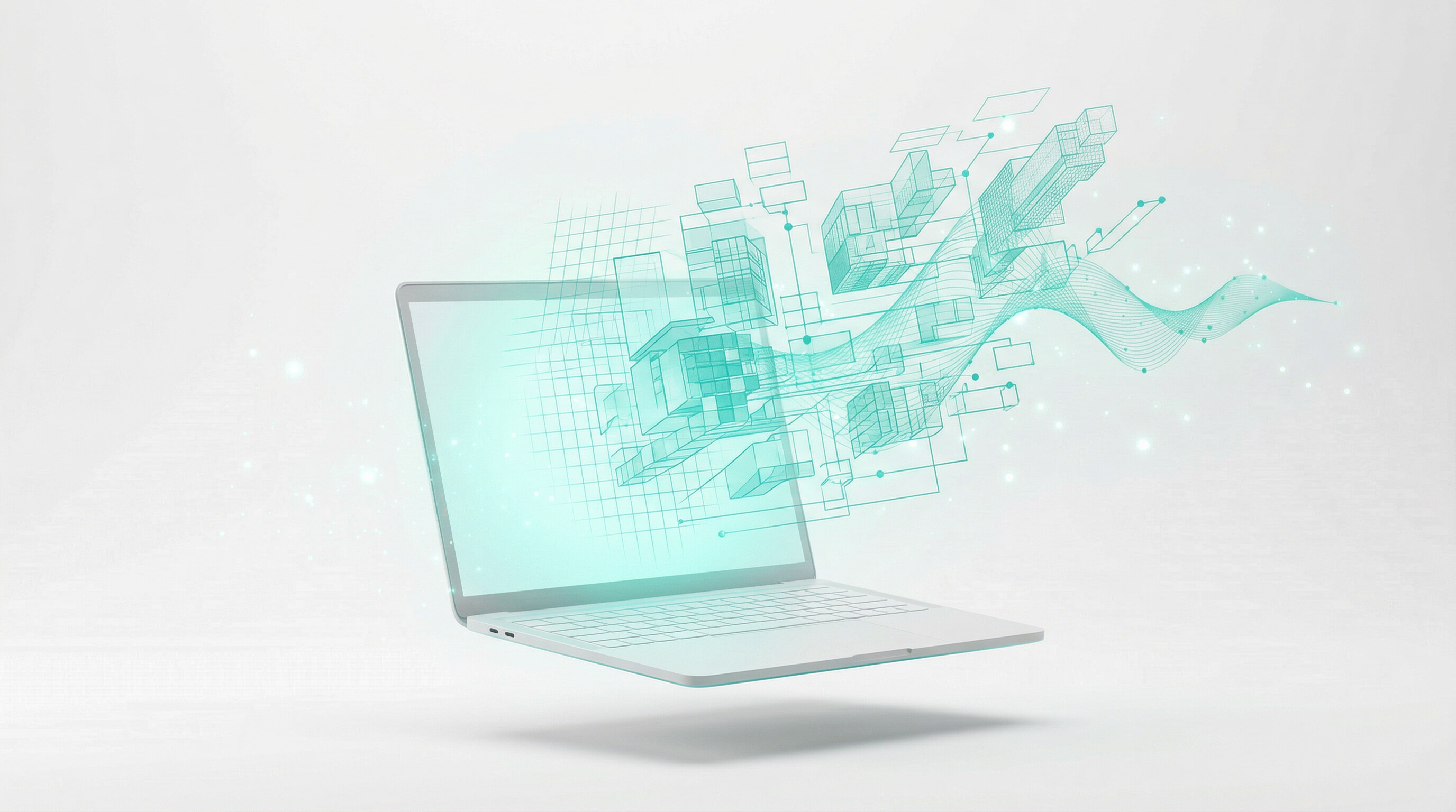 AI website builder constructing pages automatically